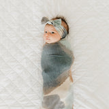 Knit Headband Bow - Picasso