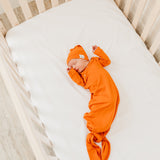 Newborn Knotted Gown - Blaze