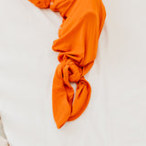Newborn Knotted Gown - Blaze
