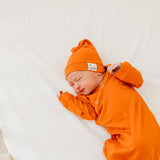 Newborn Knotted Gown - Blaze