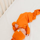 Newborn Knotted Gown - Blaze
