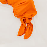 Newborn Knotted Gown - Blaze