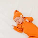 Newborn Knotted Gown - Blaze