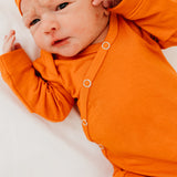 Newborn Knotted Gown - Blaze