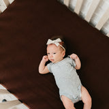 Premium Knit Fitted Crib Sheet - Moose