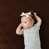 Premium Knit Fitted Crib Sheet - Moose