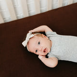 Premium Knit Fitted Crib Sheet - Moose