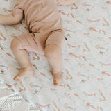 Premium Knit Fitted Crib Sheet - Coral