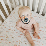Premium Knit Fitted Crib Sheet - Coral