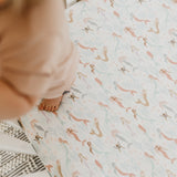 Premium Knit Fitted Crib Sheet - Coral