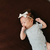 Premium Knit Fitted Crib Sheet - Moose