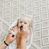 Premium Baby Knit Hooded Towel - Coral