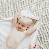 Premium Baby Knit Hooded Towel - Coral