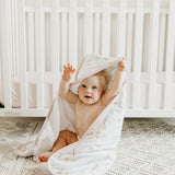 Premium Baby Knit Hooded Towel - Coral