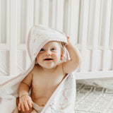 Premium Baby Knit Hooded Towel - Coral