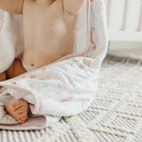 Premium Baby Knit Hooded Towel - Coral