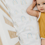 Premium Knit Fitted Crib Sheet - Skye