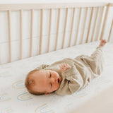 Premium Knit Fitted Crib Sheet - Skye