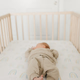 Premium Knit Fitted Crib Sheet - Skye
