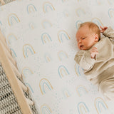 Premium Knit Fitted Crib Sheet - Skye