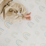 Premium Knit Fitted Crib Sheet - Skye