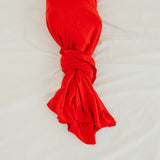 Knit Swaddle Blanket - Apple