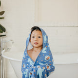 Premium Baby Knit Hooded Towel - Cookie Monster