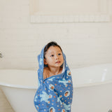 Premium Baby Knit Hooded Towel - Cookie Monster