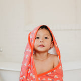 Premium Baby Knit Hooded Towel - Elmo