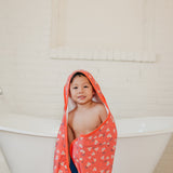 Premium Baby Knit Hooded Towel - Elmo