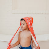 Premium Baby Knit Hooded Towel - Elmo