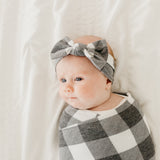 Knit Headband Bow - Scotland