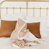 Premium Baby Knit Hooded Towel - Fawn