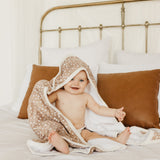 Premium Baby Knit Hooded Towel - Fawn