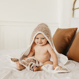 Premium Baby Knit Hooded Towel - Fawn