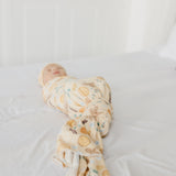 Knit Swaddle Blanket - Cider