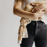 Knit Swaddle Blanket - Cider