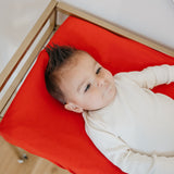 Premium Knit Diaper Changing Pad Cover - Apple