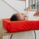 Premium Knit Diaper Changing Pad Cover - Apple