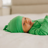 Top Knot Hat - Lime