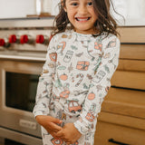 2pc Long Sleeve Pajama Set - Cindy