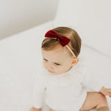 Bowtie Baby Bow - Ruby