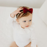Bowtie Baby Bow - Ruby
