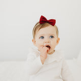 Bowtie Baby Bow - Ruby