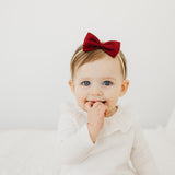Bowtie Baby Bow - Ruby