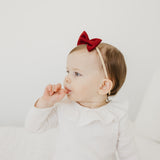 Bowtie Baby Bow - Ruby