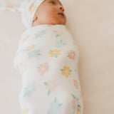 Knit Swaddle Blanket - Daisy