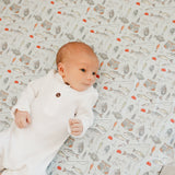 Premium Knit Fitted Crib Sheet - Trout