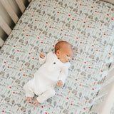 Premium Knit Fitted Crib Sheet - Trout