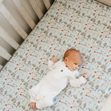Premium Knit Fitted Crib Sheet - Trout